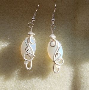 Opal earrings